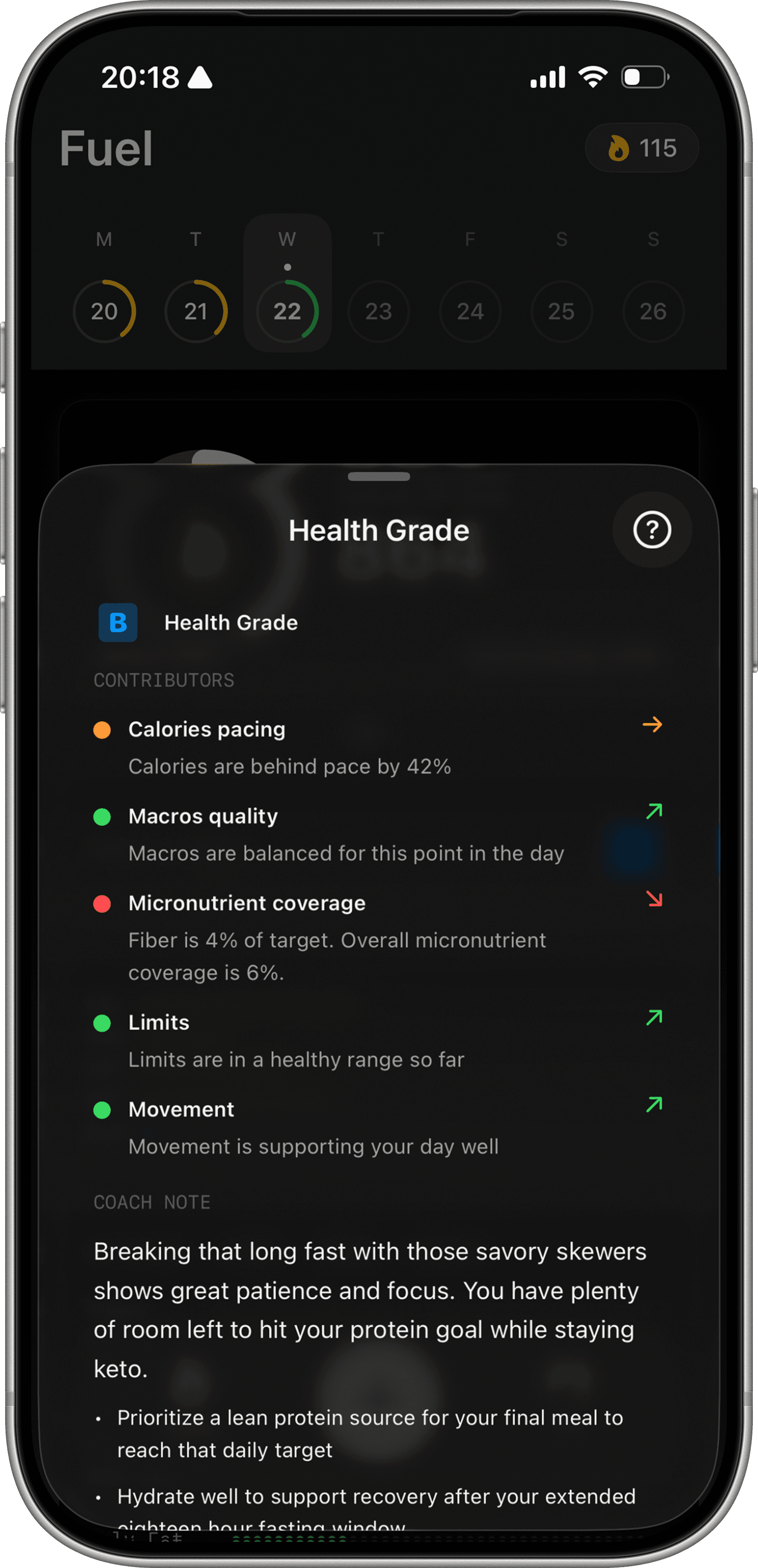 Fuel Health Grade