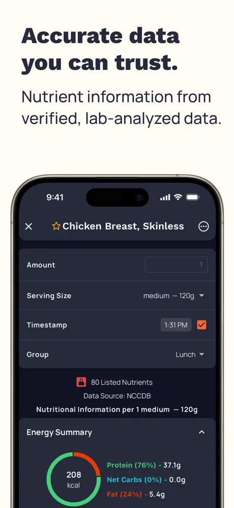 cronometer screenshot