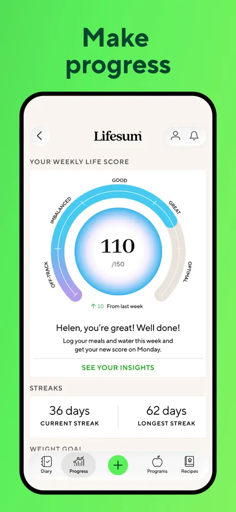 lifesum screenshot