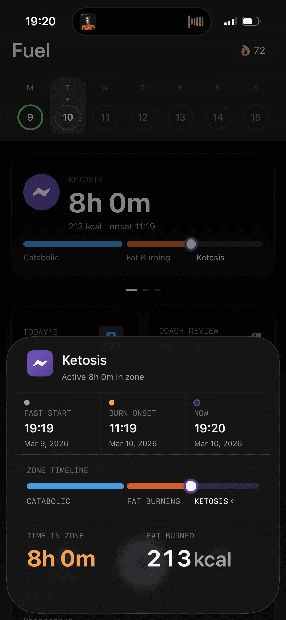 Fasting without another timer